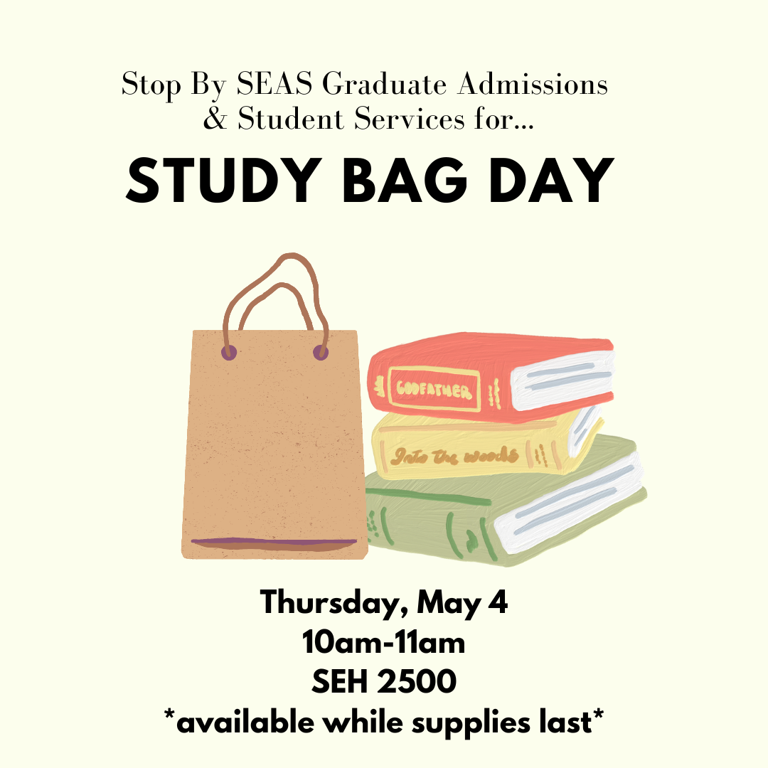 De Stress Fest Event Study Bag Day School of Engineering Applied Science The George Washington University