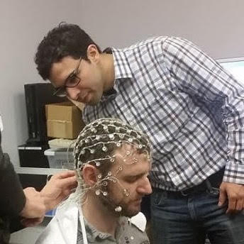 Jaimes giving a demonstration of the models they created for this study