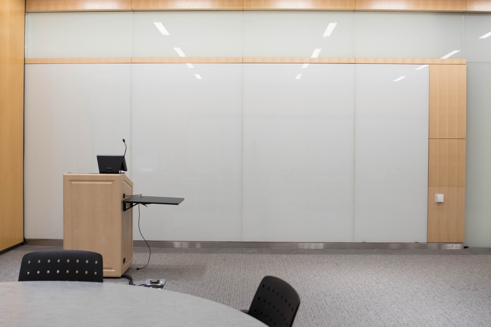 Classroom with lecturn
