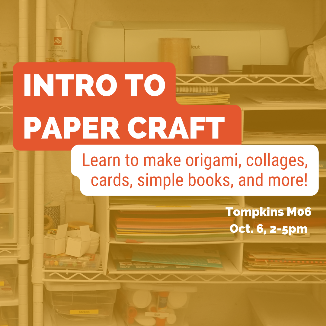 Intro to Paper Craft Event Flyer