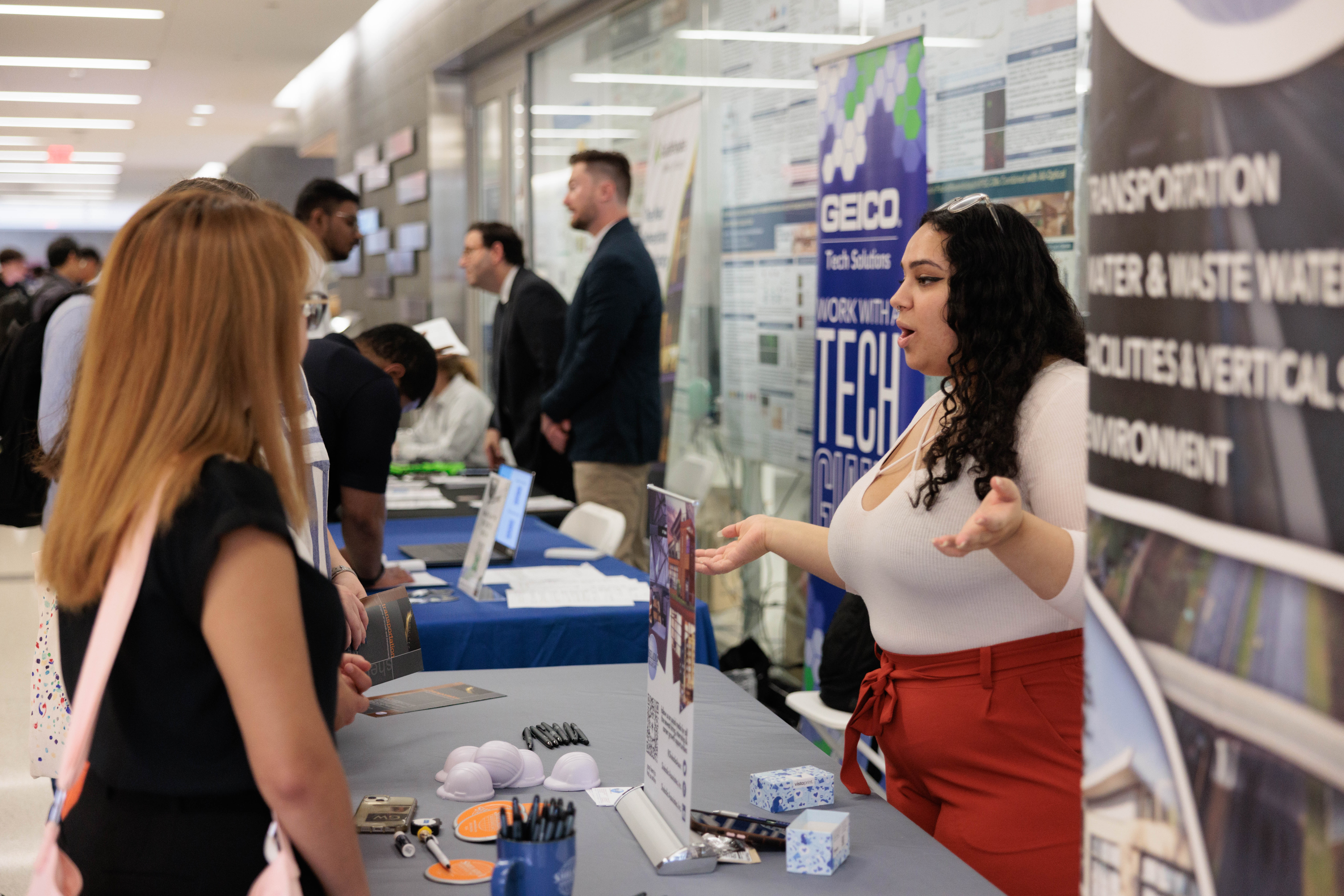 Photo from Career Symposium that GW Engineering Career Services hosted in 2023
