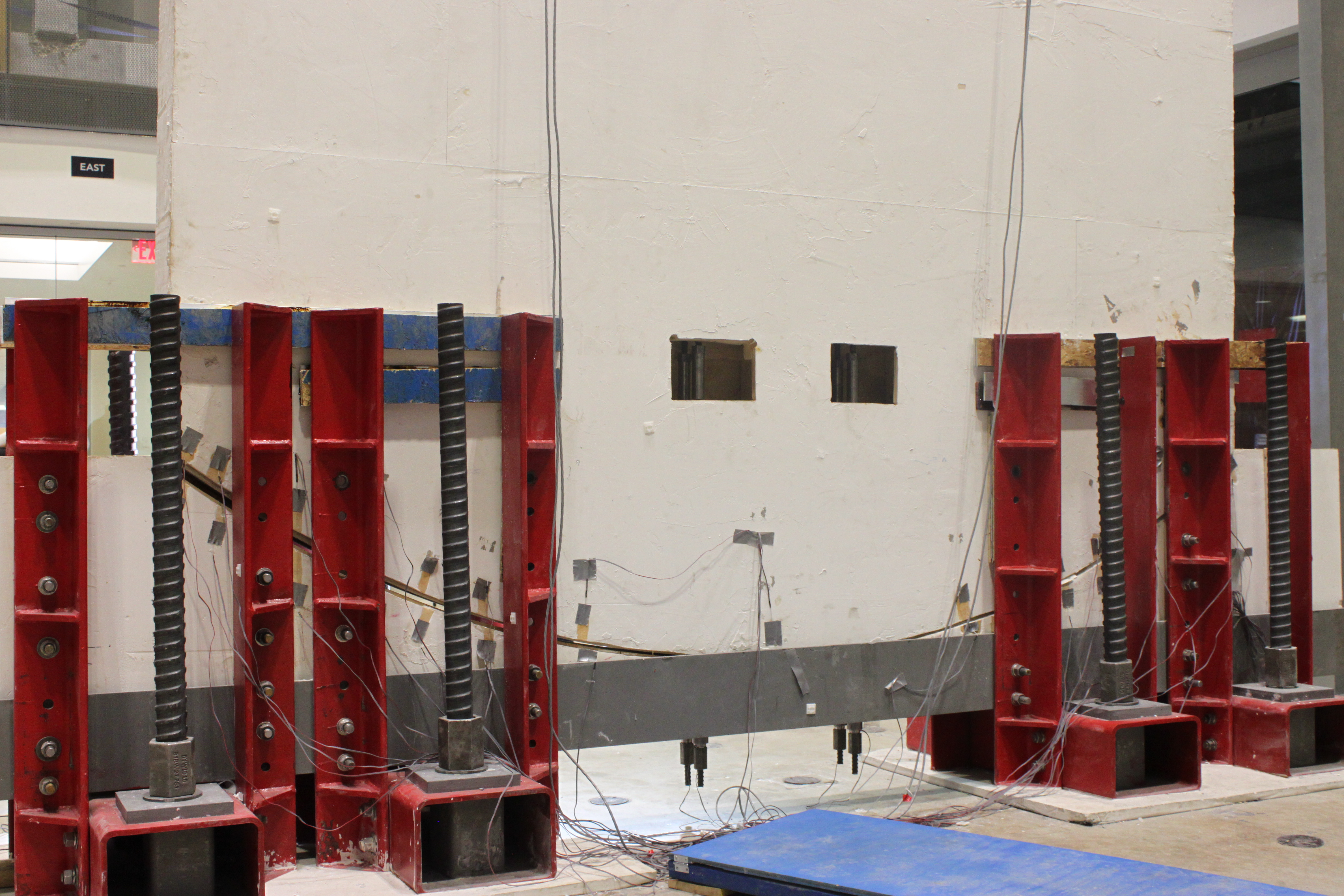 Equipment at GW High Bay Structural Laboratory