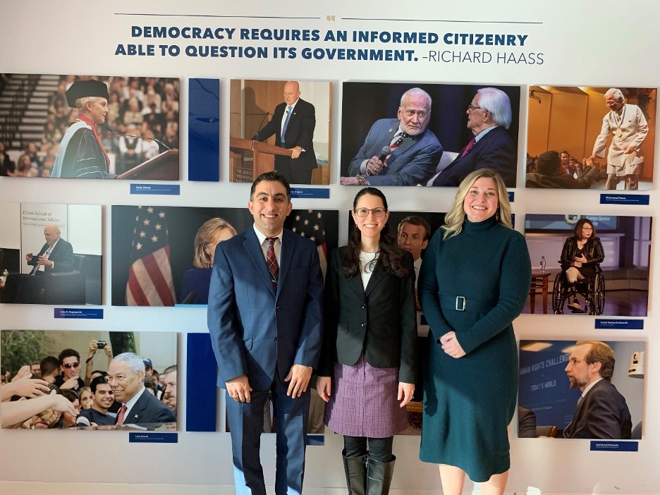 Dr. Dehghanian pictured with fellow participants of the roundtable discussion