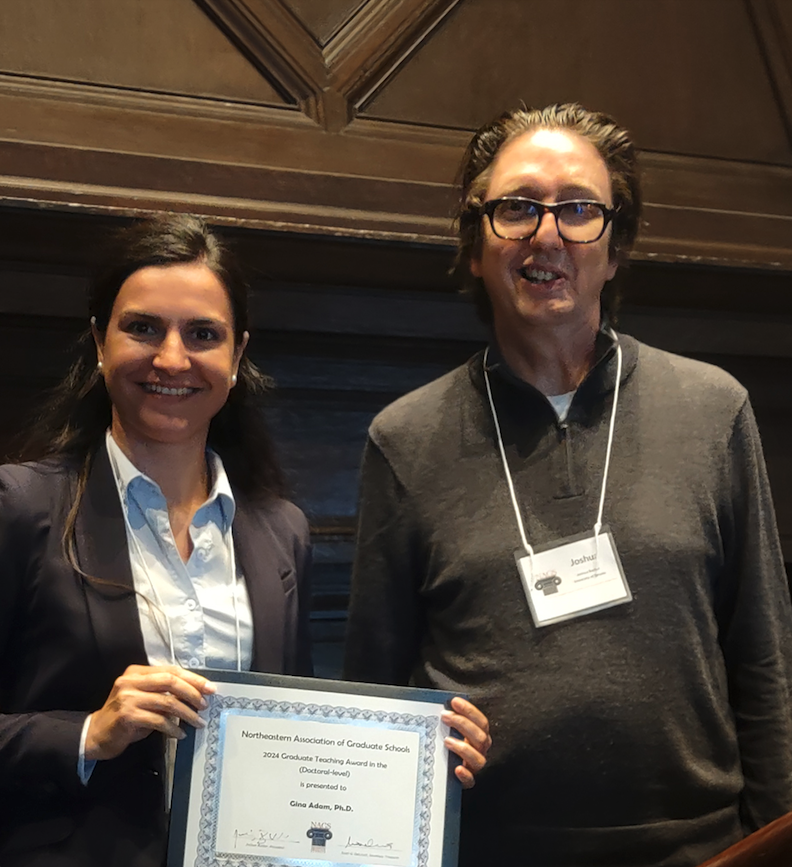 Gina Adam and NAGS president Joshua Barker