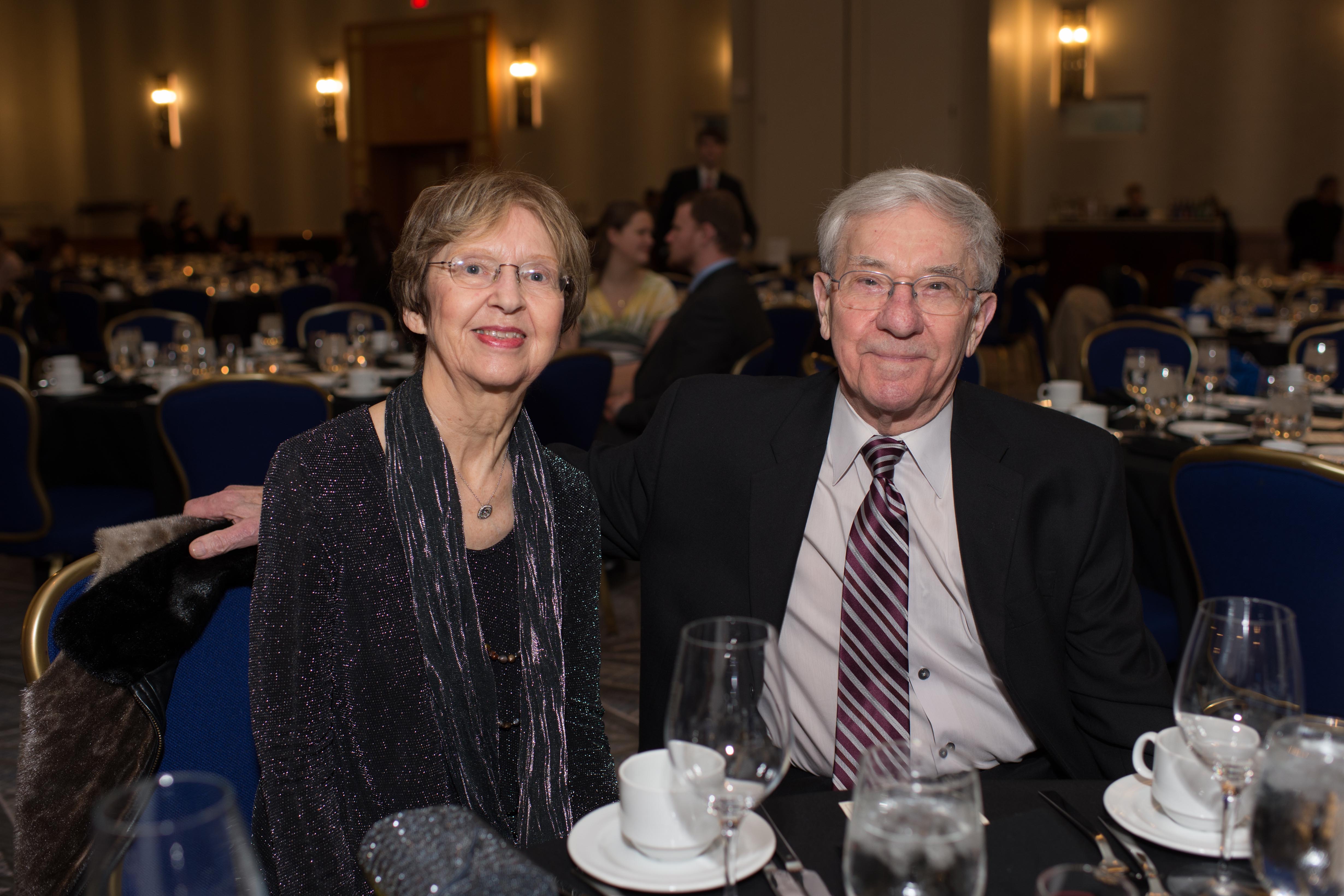 Professor Hermann J. Helgert and his wife, Janet, at a past SEAS Engineers' Ball.