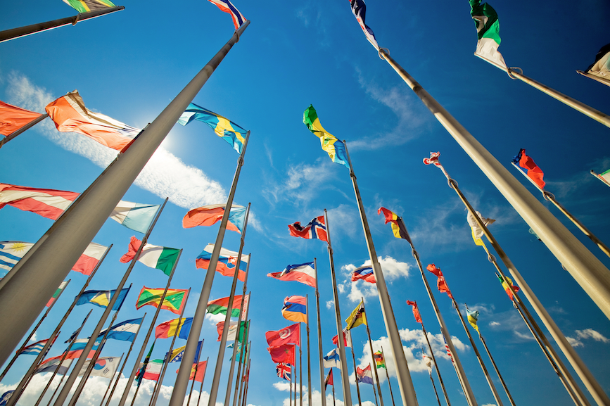 Photo of flags of various countries