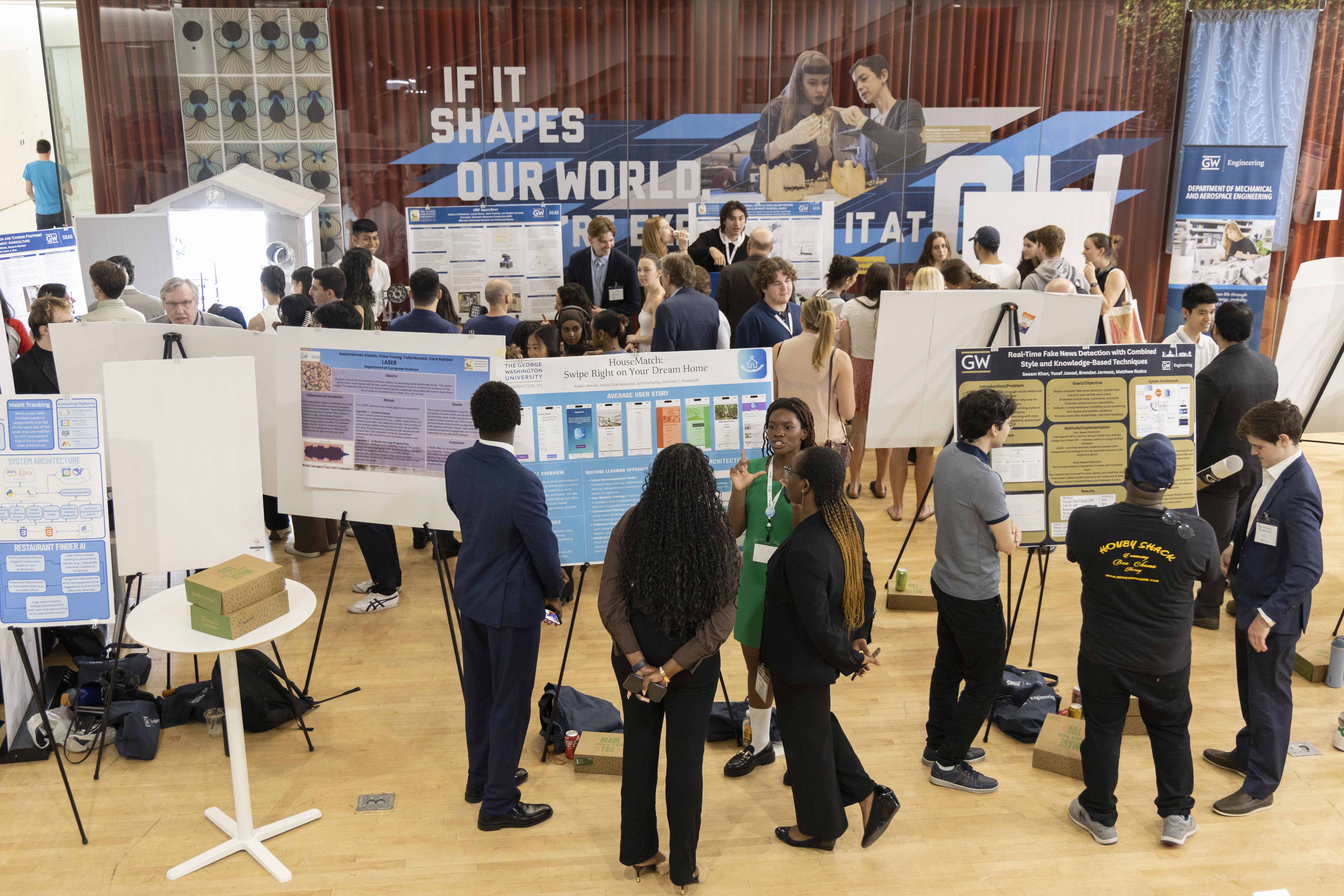 Senior capstone projects on the B-1 level