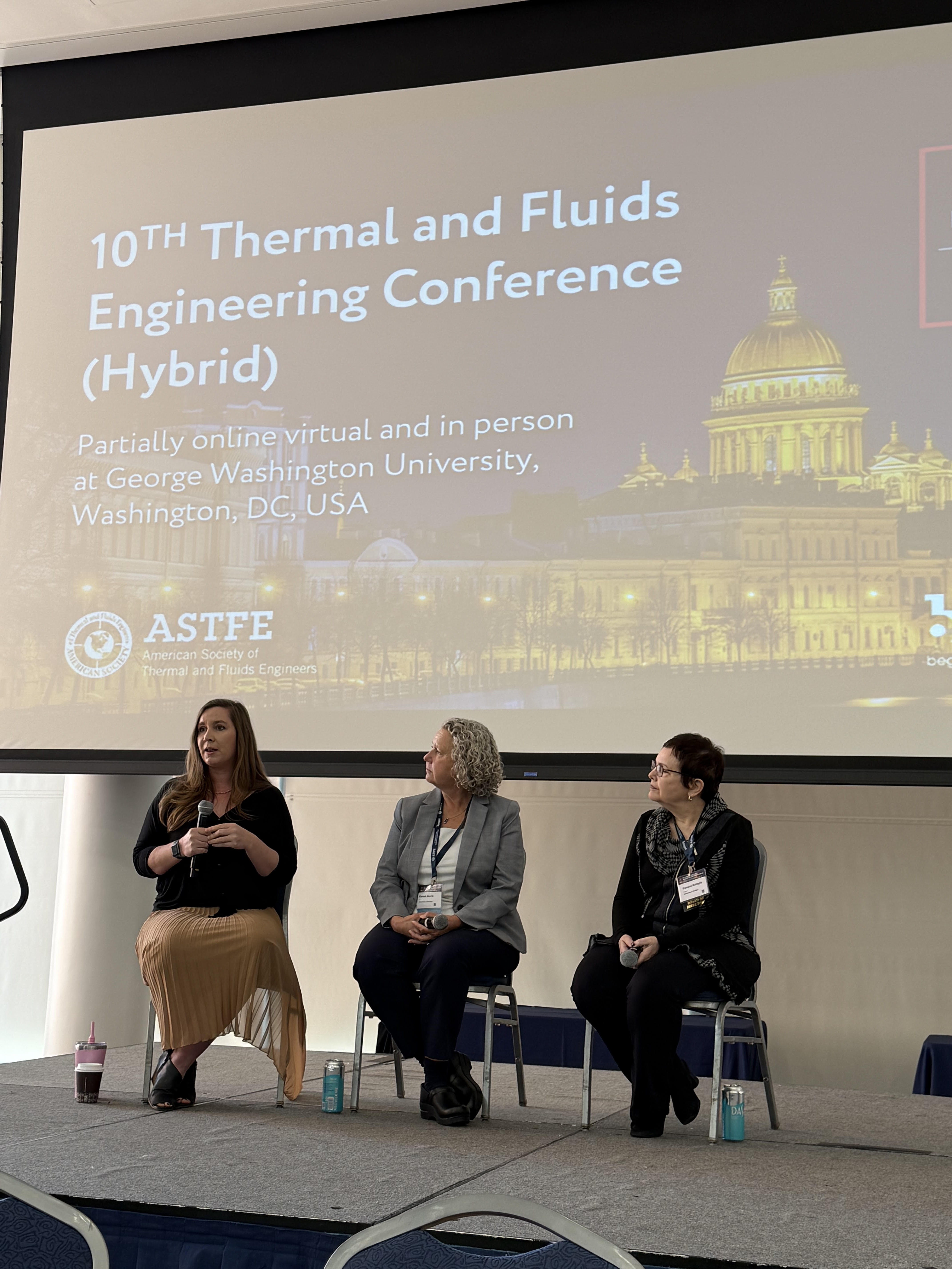 Drs. Leftwich and Norris discuss workforce development with Dr. Leslie M. Phinney on the panel, "ow to Recruit and Retain a Diverse Workforce in Thermal and Fluids Engineering."