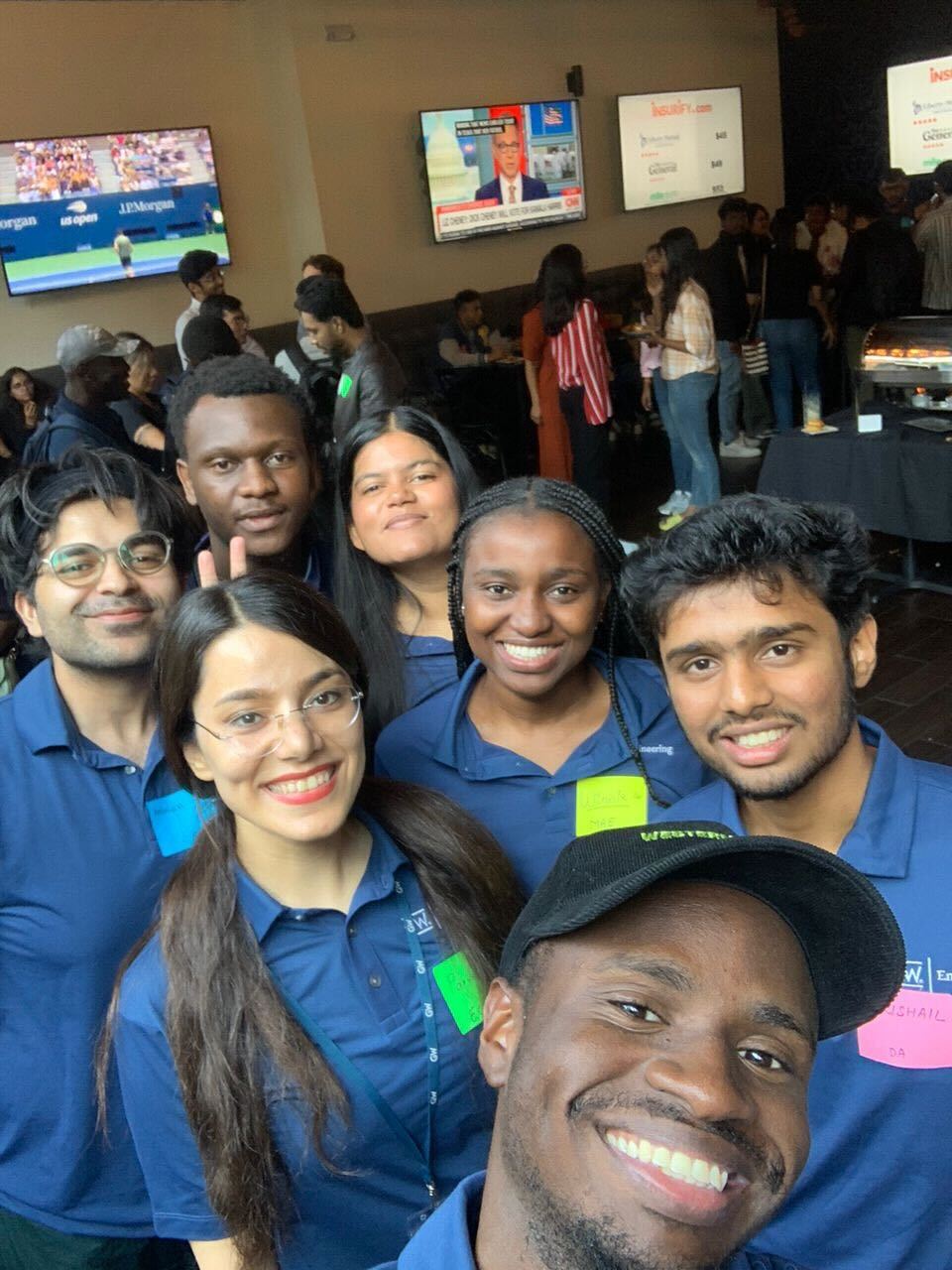 Ambassadors at the New Student Welcome Happy Hour
