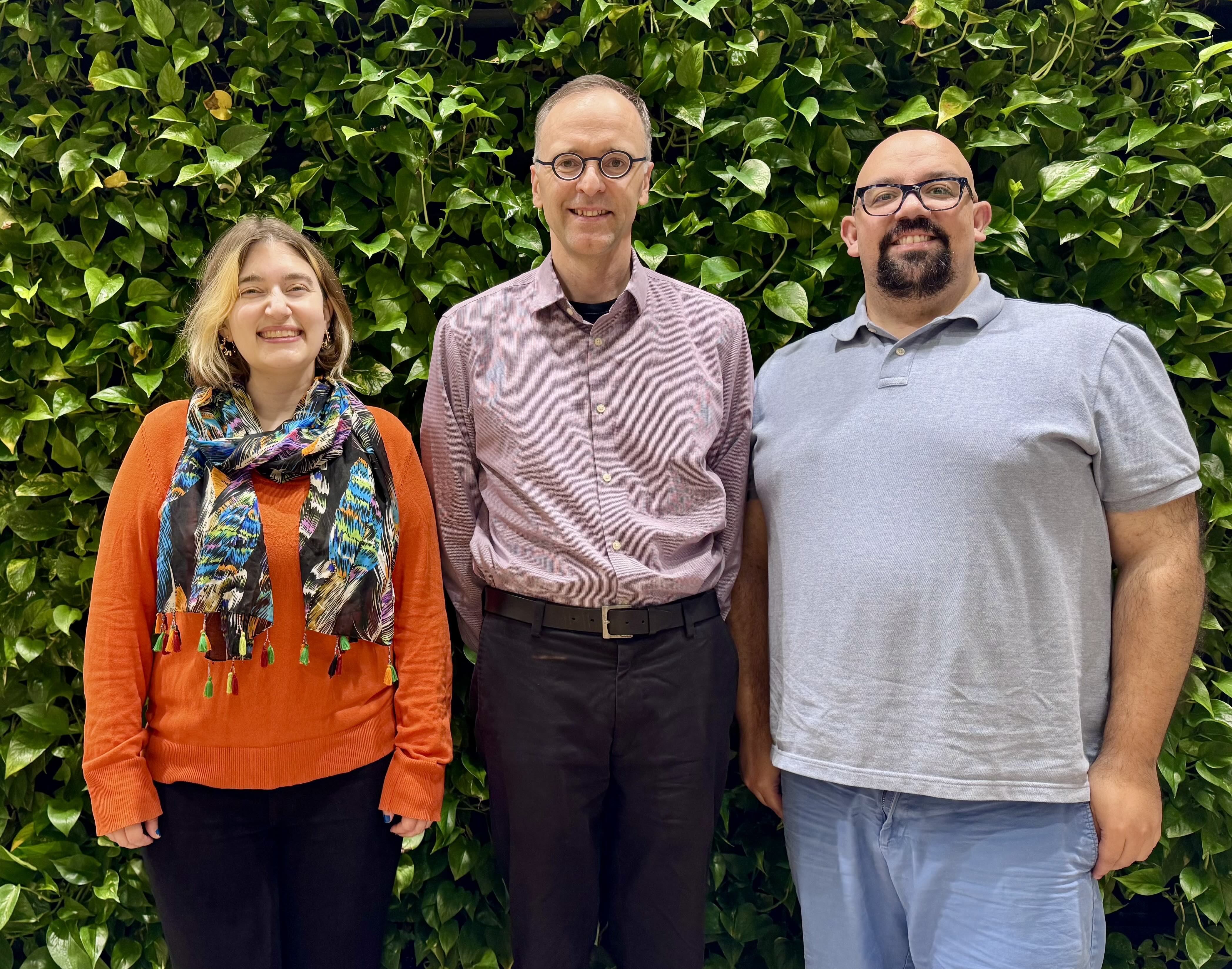 (Left to right) Elyse Nicolas, Joshua Paiz, and Dmitri Stanchevici