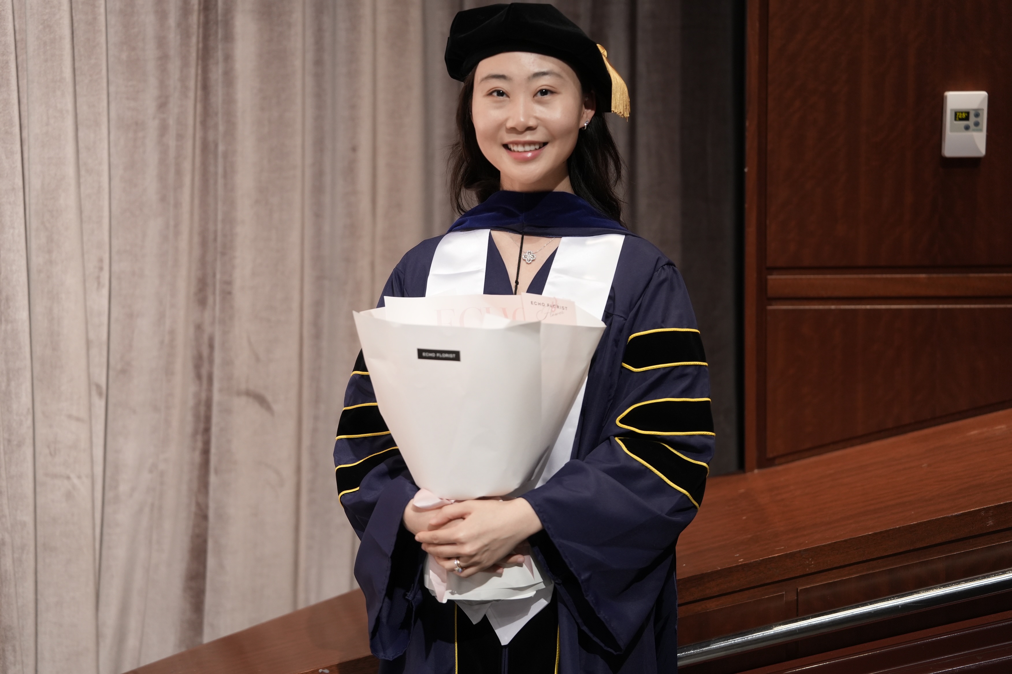 Jingdi Chen at GW Engineering graduation