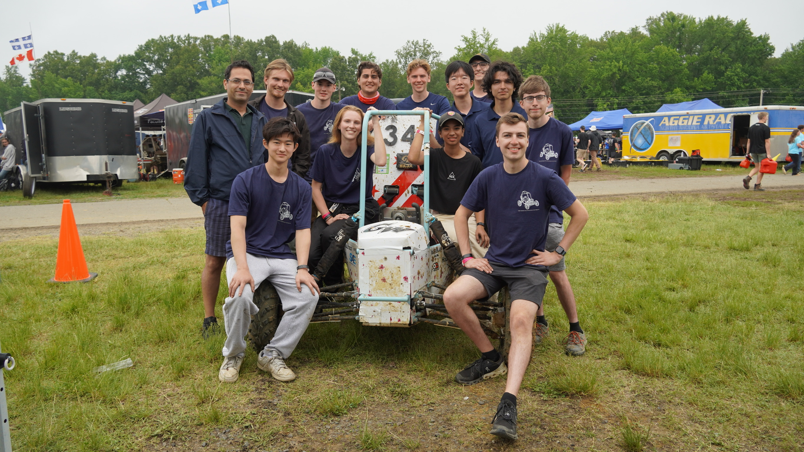 GW Baja Team photo with 2025 car