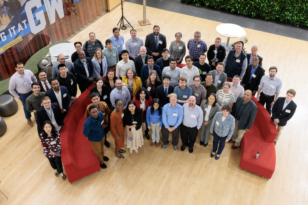 Attendees of the NASA SWS workshop in GW’s Science and Engineering Hall. Attendees of the NASA SWS workshop in GW’s Science and Engineering Hall.