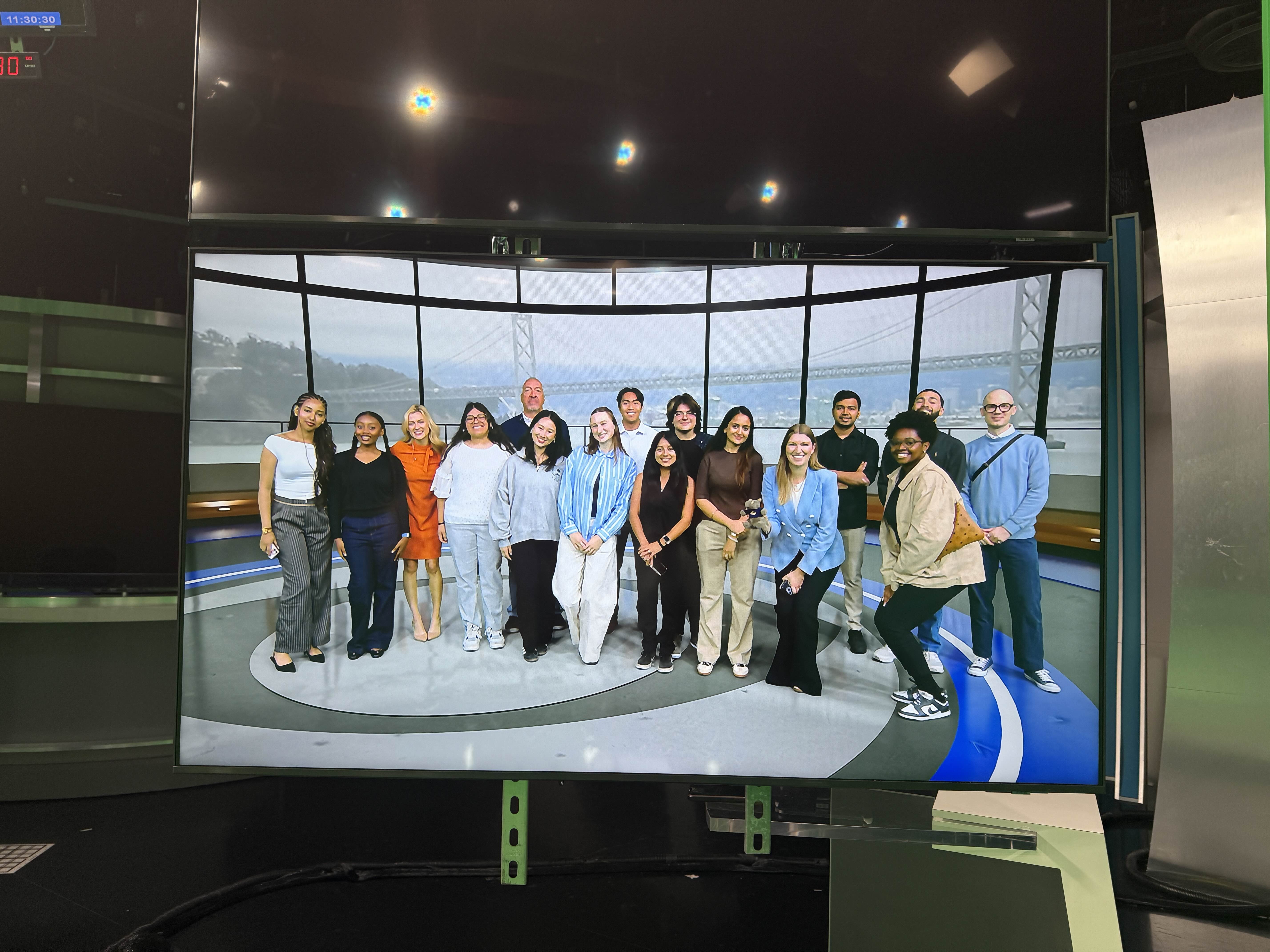 Group photo at CBS News