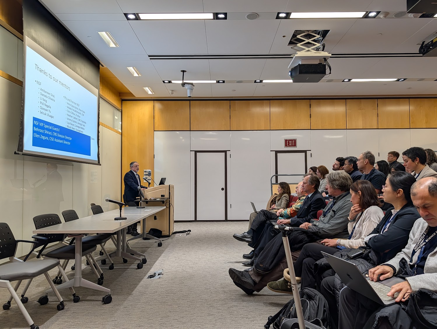 Early career faculty attending a workshop session