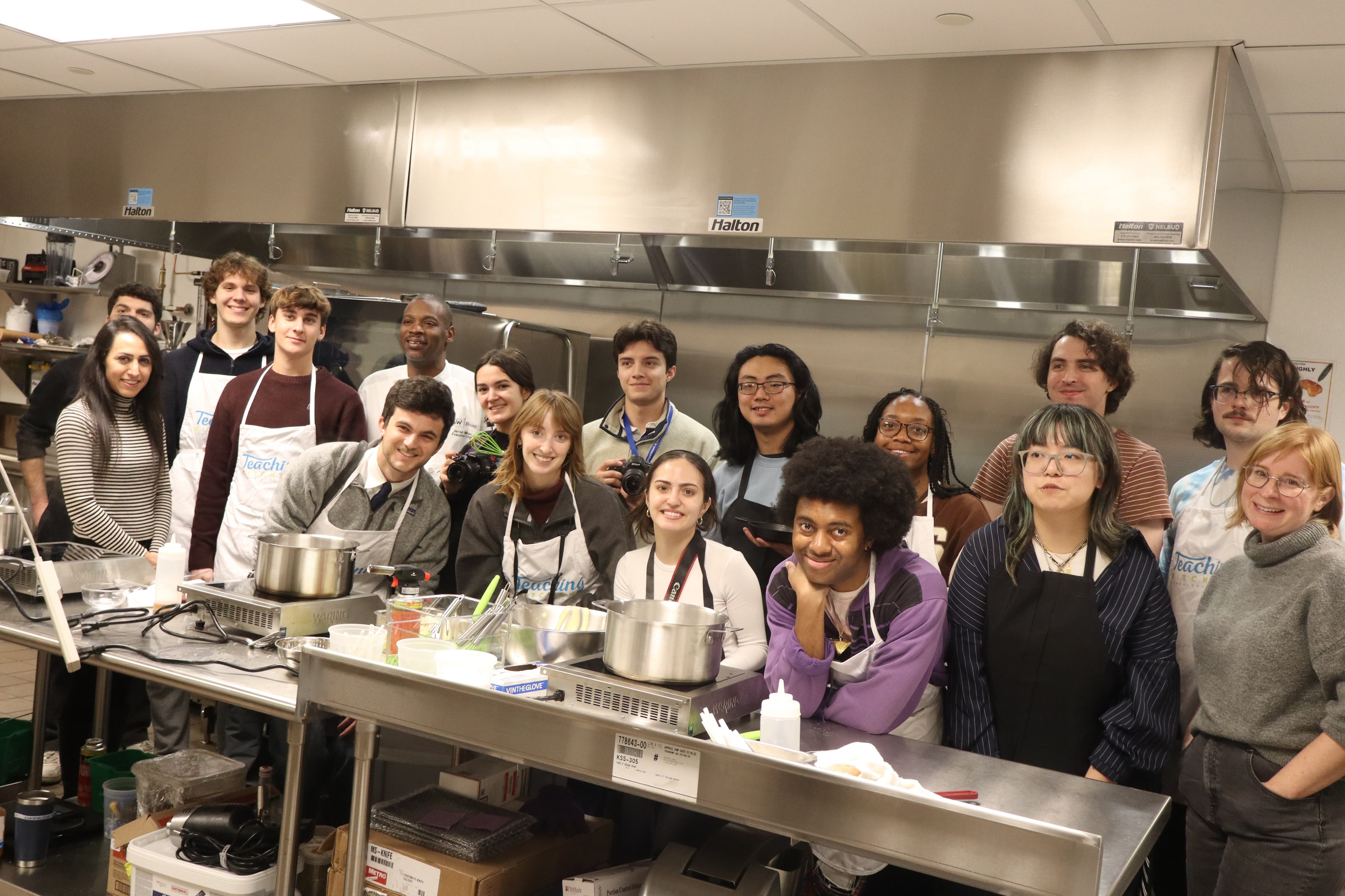 Class photo with GW Dining