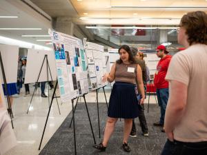 Students presenting at the 2023 R&D Showcase