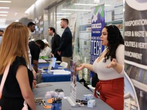 Photo from Career Symposium that GW Engineering Career Services hosted in 2023