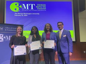 Winners for the 3MT Competition pictured together