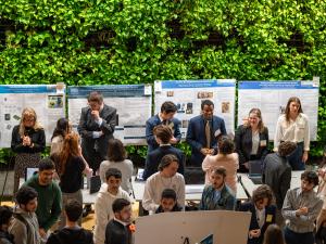 GW Engineering students presenting research
