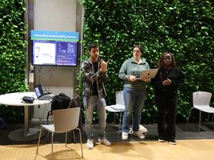 Students explaining their defense against the attacks