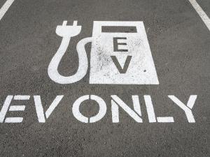 EV only sign