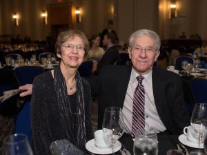 Professor Hermann J. Helgert and his wife, Janet, at a past SEAS Engineers' Ball.