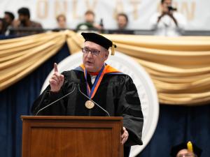 Chris Wiernicki giving his speech