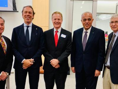 Ambassador Simonyi, CEO Vandermeiren, Dr. Deason, Dr. Hassan, and Dr. Saltzberg