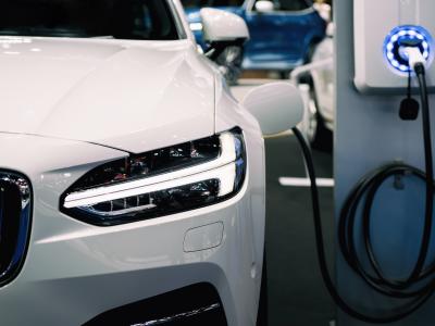 Electric vehicle stock photo