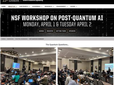 Workshop banner and photo of participants