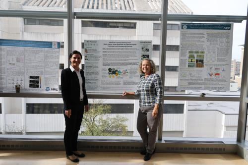 (left) Technical lead, Prof. Gina Adam, and (right) Team lead, vice provost for research and Prof. Pamela Norris