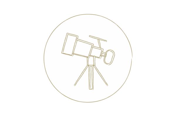 Graphical representation of a telescope