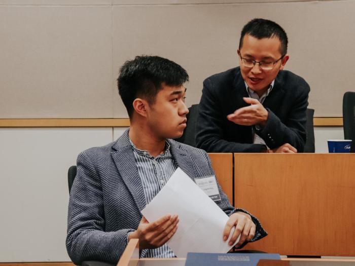 PhD student Lingchen Kong and associate professor Xitong Liu