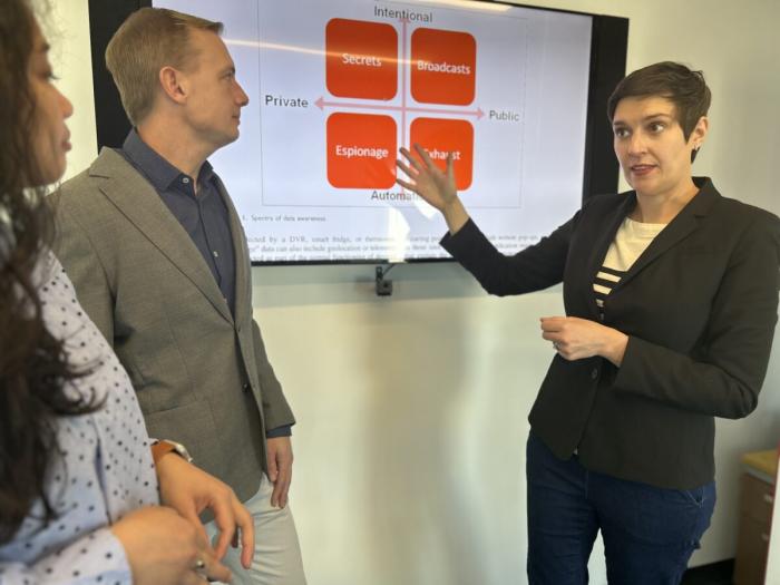 UMD Professors Hal Dumé (Left) and Katie Shelton