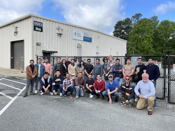 Professors Payman Dehghanian and Can Korman, ECE graduate and undergraduate students, MAE undergraduate students, M.S. Electrical Engineering students from Azerbaijan, and the GW SmartGrid Laboratory research team