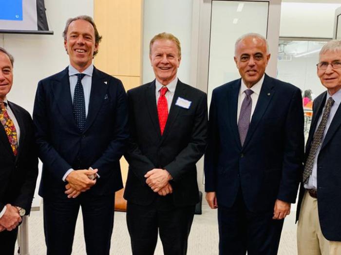 Ambassador Simonyi, CEO Vandermeiren, Dr. Deason, Dr. Hassan, and Dr. Saltzberg