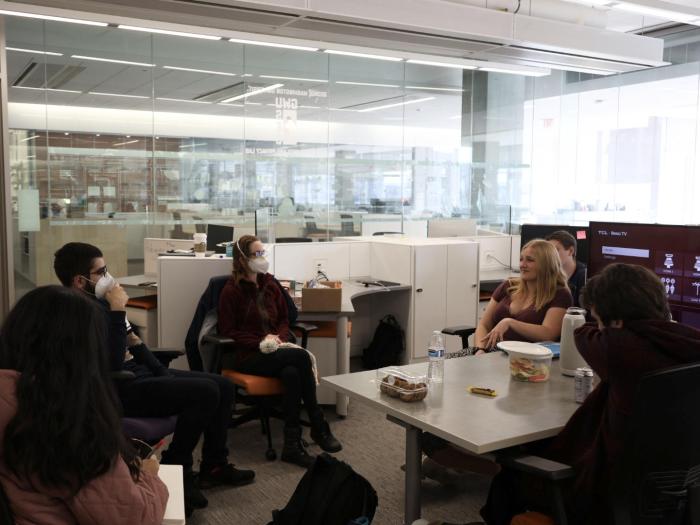 Members of GWUSEC in the lab