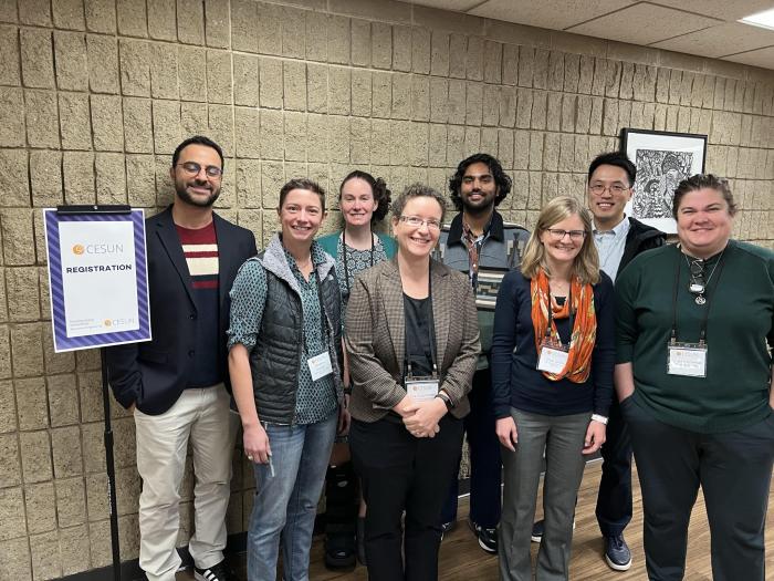 Members of the EMSE Department pictured together at the International Symposium