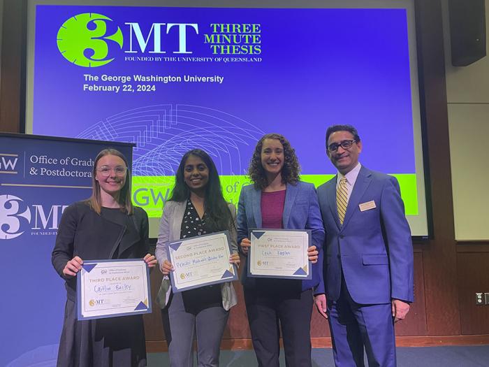 Winners for the 3MT Competition pictured together
