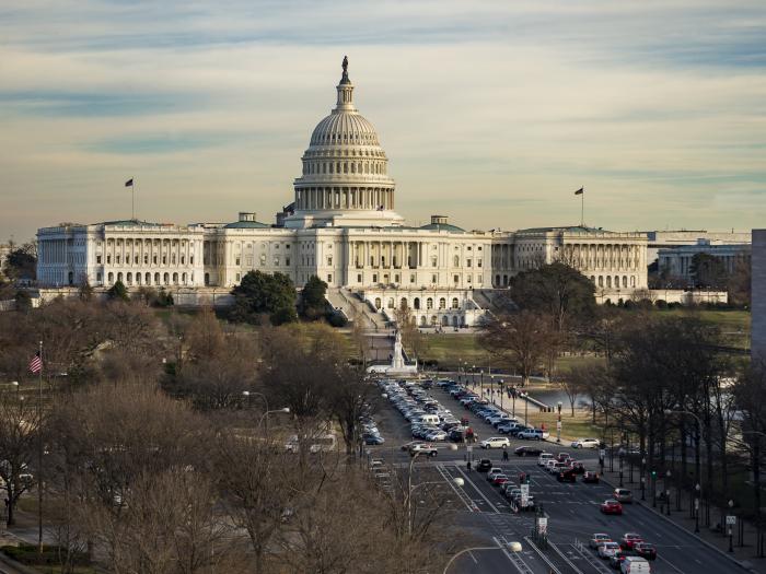 View of US Capitol building