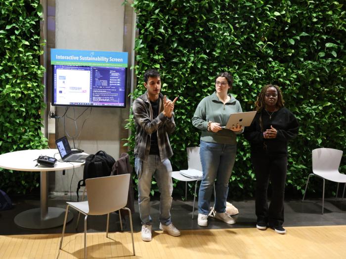 Students explaining their defense against the attacks