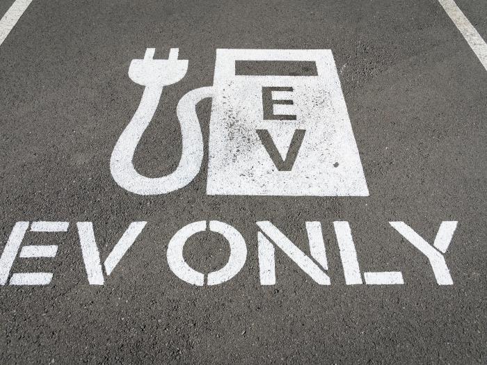 EV only sign