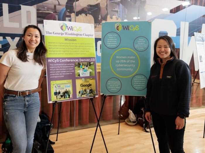 Members of the GW Chapter of Women in Cybersecurity