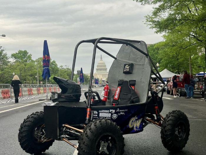 GW Baja's vehicle on Pennsylvania Avenue
