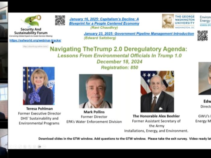 Screenshot from the webinar