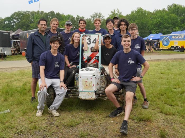 GW Baja Team photo with 2025 car