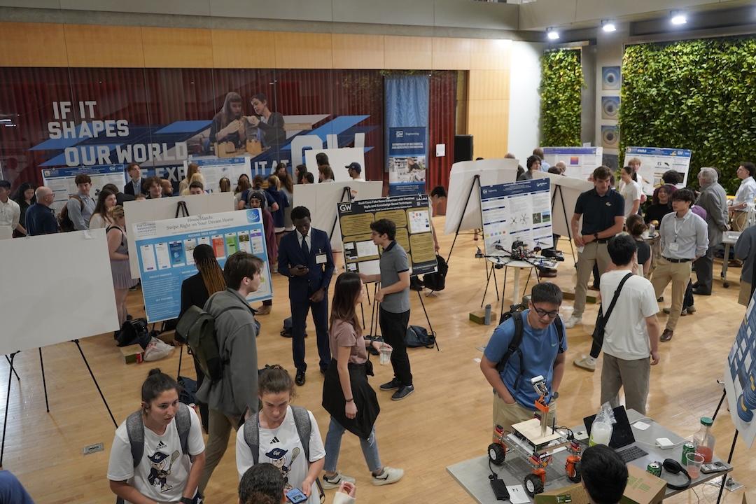 Students at the senior design project