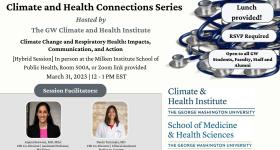 Climate and Health Connections Series Flyer