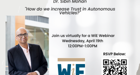 WiE SEAS Faculty Series Presents: Dr. Sibin Mohan